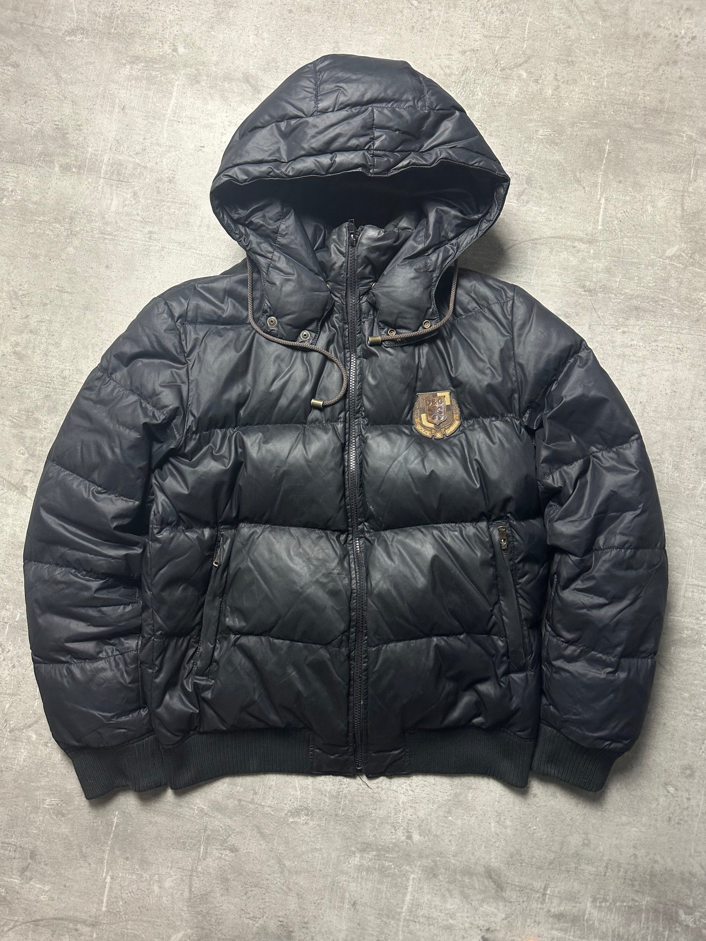 BLACK VINTAGE DOLCE&GABANNA DOWN PUFFER JACKET - 2000s - M/L