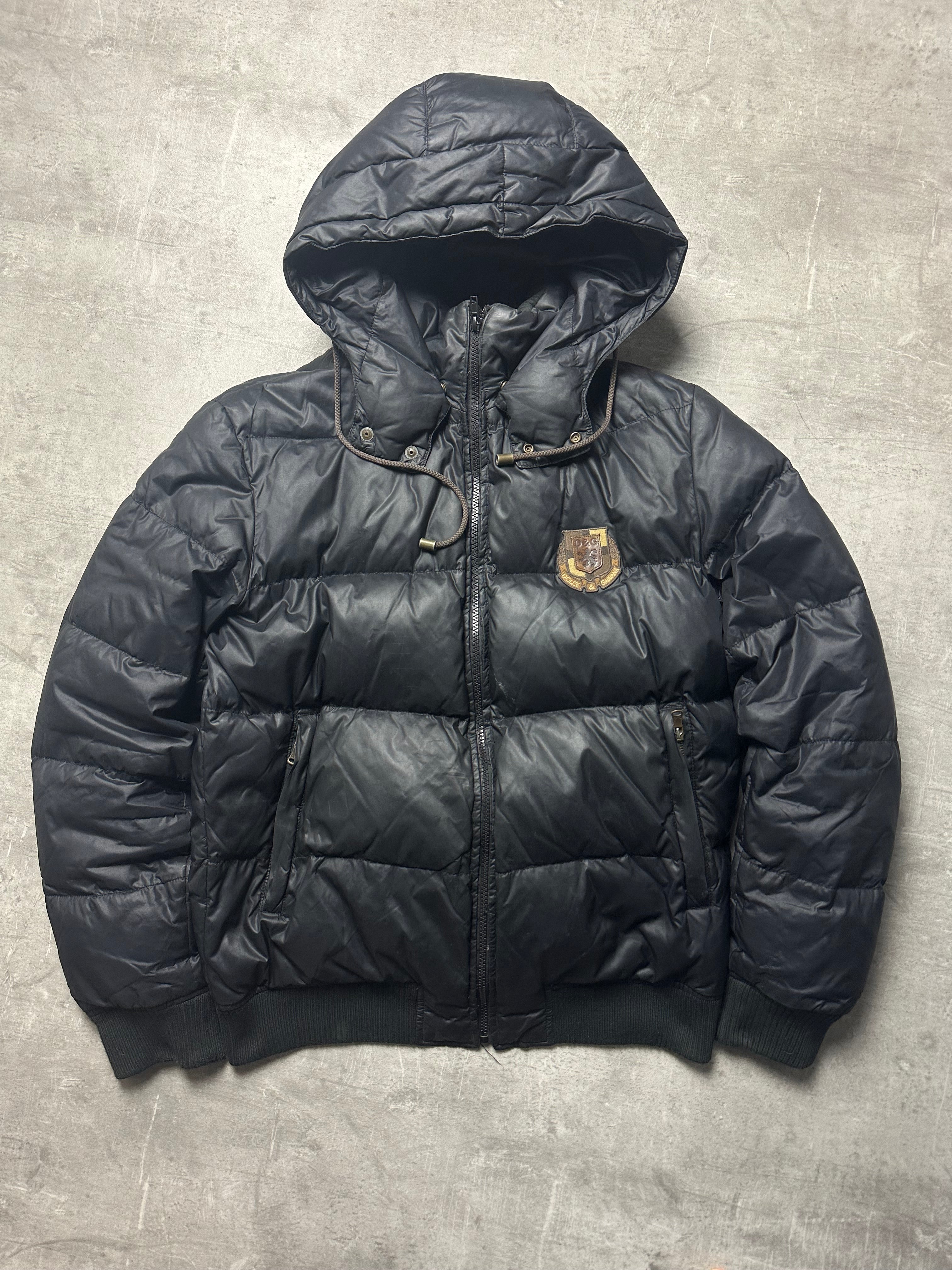 BLACK VINTAGE DOLCE&GABANNA DOWN PUFFER JACKET - 2000s - M/L