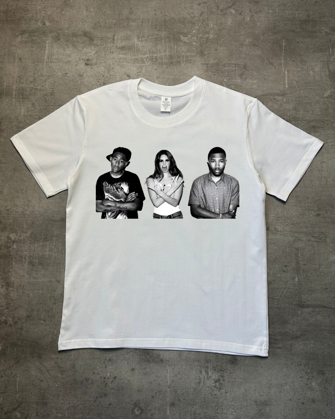 WHITE TYLER VIBES SLIM FIT GRAPHIC T-SHIRT