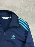 NAVY VINTAGE ADIDAS RETRO FIREBIRD TRACKJACKET (W) - 2000s - L