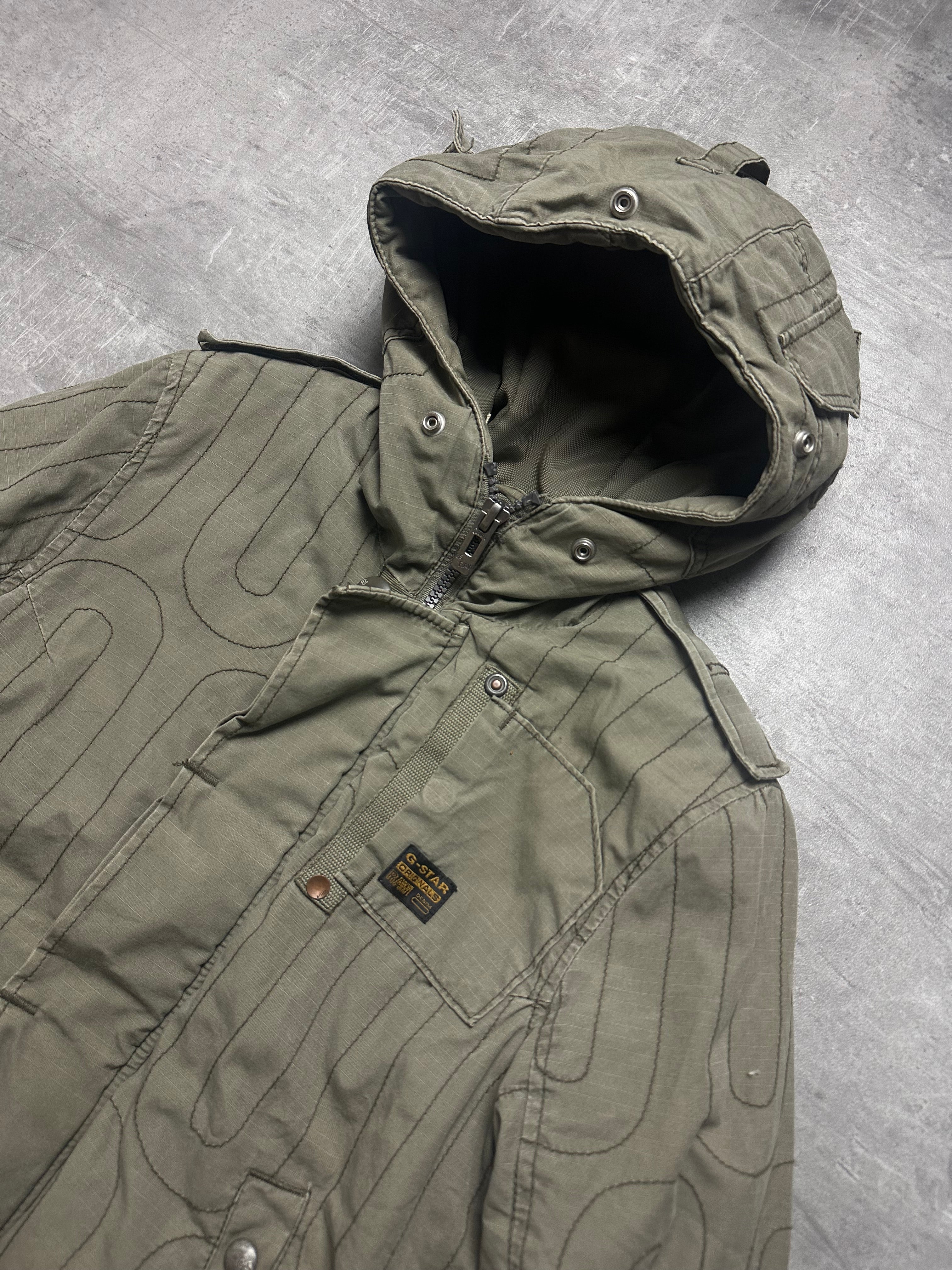 KHAKI VINTAGE G-STAR RAW JACKET - 2000s - M