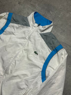 WHITE/BLUE LACOSTE SPORT TRACK JACKET - M/L