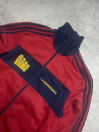 NAVY/RED VINTAGE ADIDAS RETRO BARCELONA TRACKJACKET VERY RARE - 2000s - M