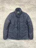 NAVY VINTAGE G-STAR DOWN PUFFER DENIM JACKET - 2000s - M/L