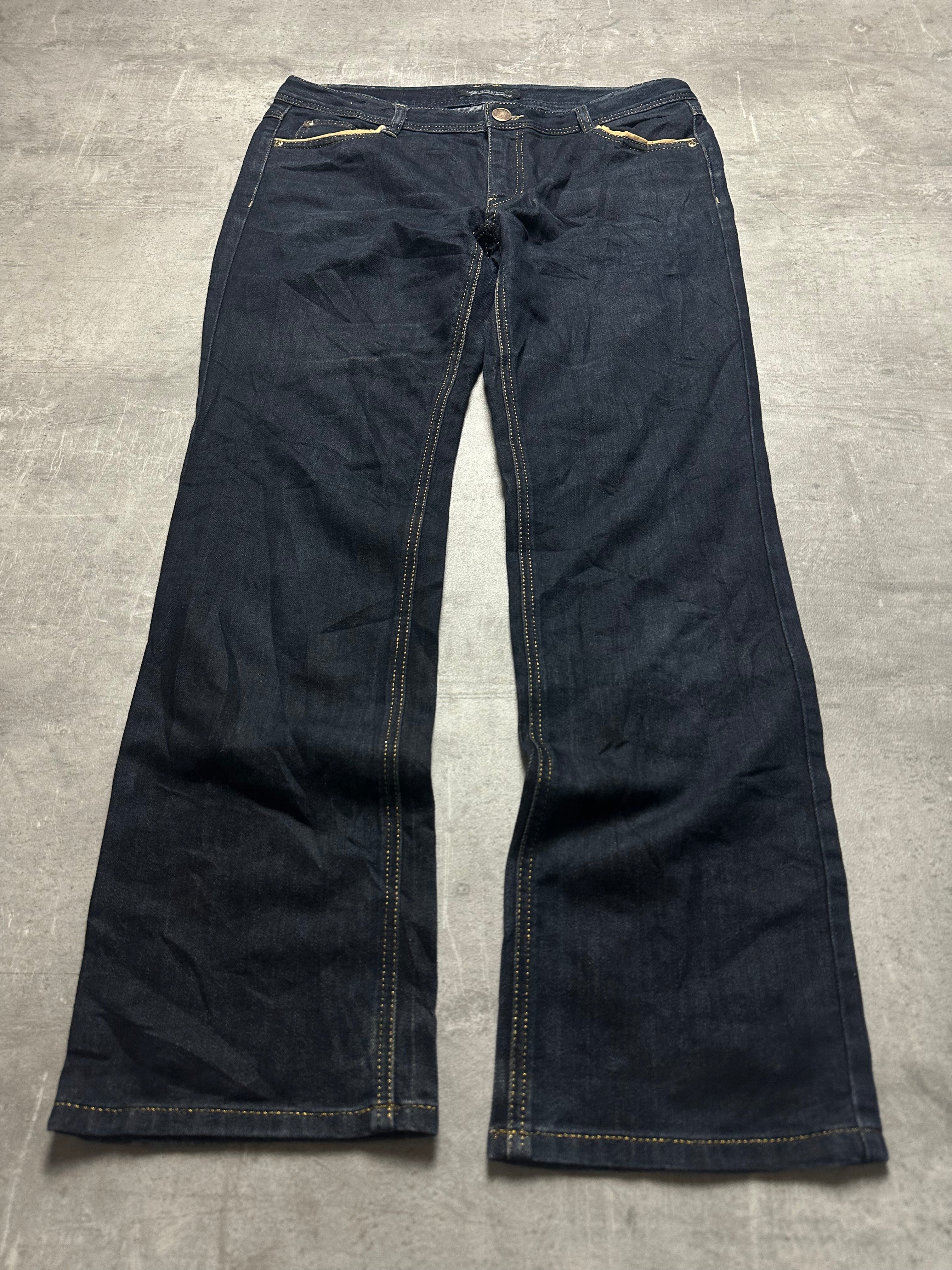 VINTAGE Y2K STYLE BAGGY BOOTCUT DENIM - M