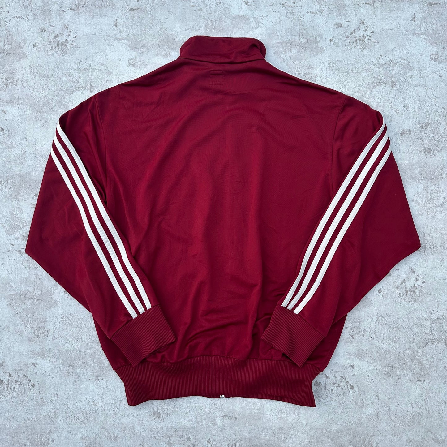 BORDEAUX RED ADIDAS FIREBIRD TRACKJACKET - 2000s - M