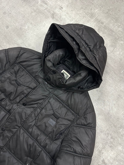 BLACK VINTAGE G-STAR DOWN PUFFER JACKET - 2000s - L/XL