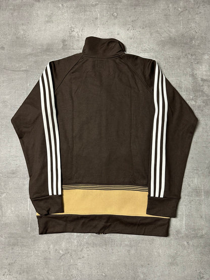 BROWN/CREME VINTAGE ADIDAS FIREBIRD RARE TRACKJACKET - 2000s - M/L