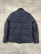 NAVY VINTAGE G-STAR DOWN PUFFER DENIM JACKET - 2000s - M/L