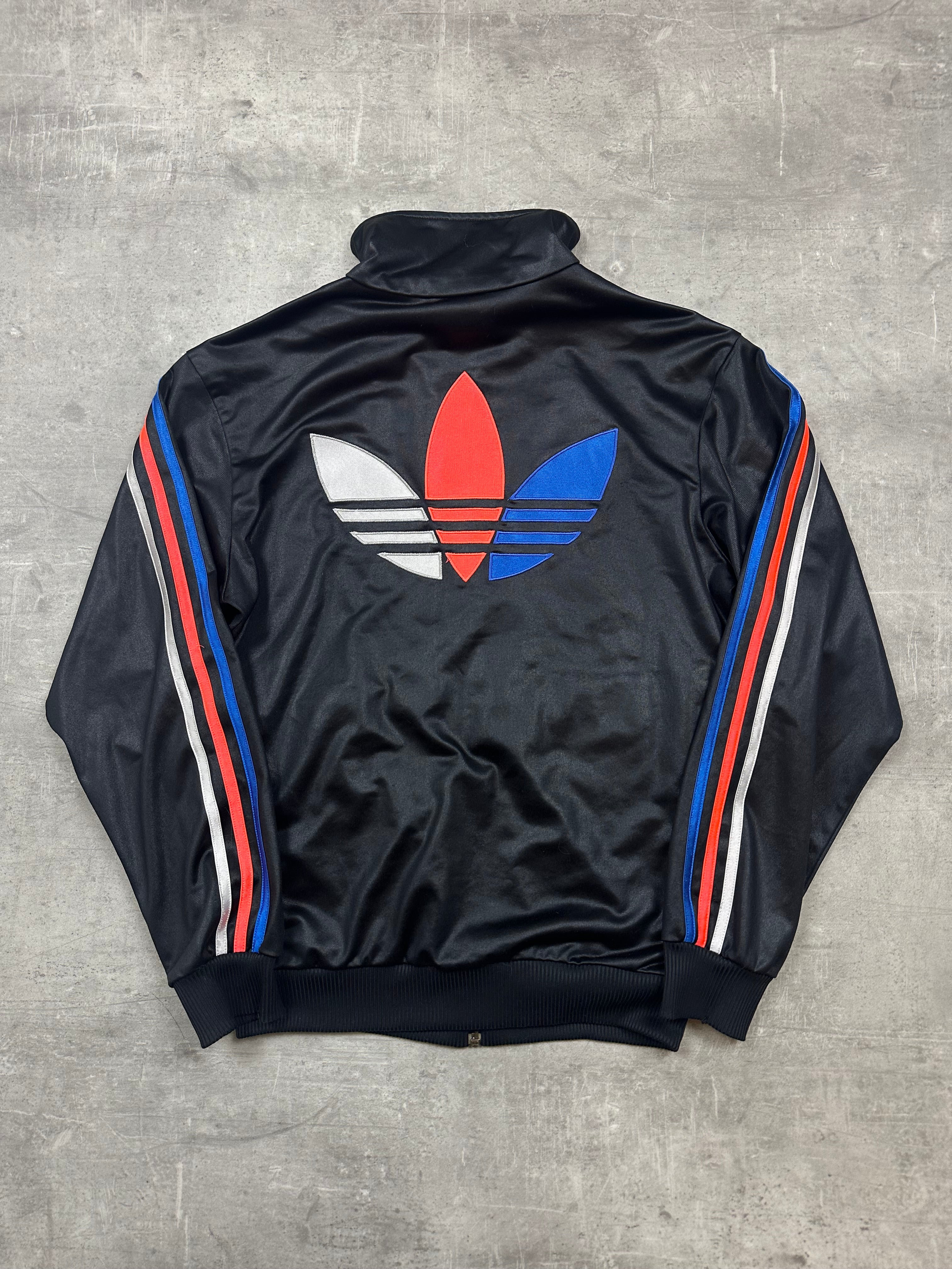BLACK VINTAGE ADIDAS CHILE62 TRACK JACKET - 2000s - S