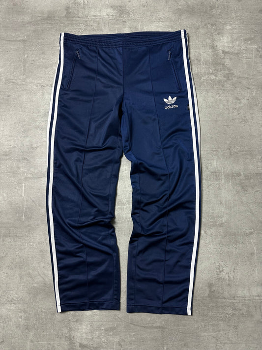 NAVY VINTAGE ADIDAS FIREBIRD TRACKPANTS - 2000s - S/M