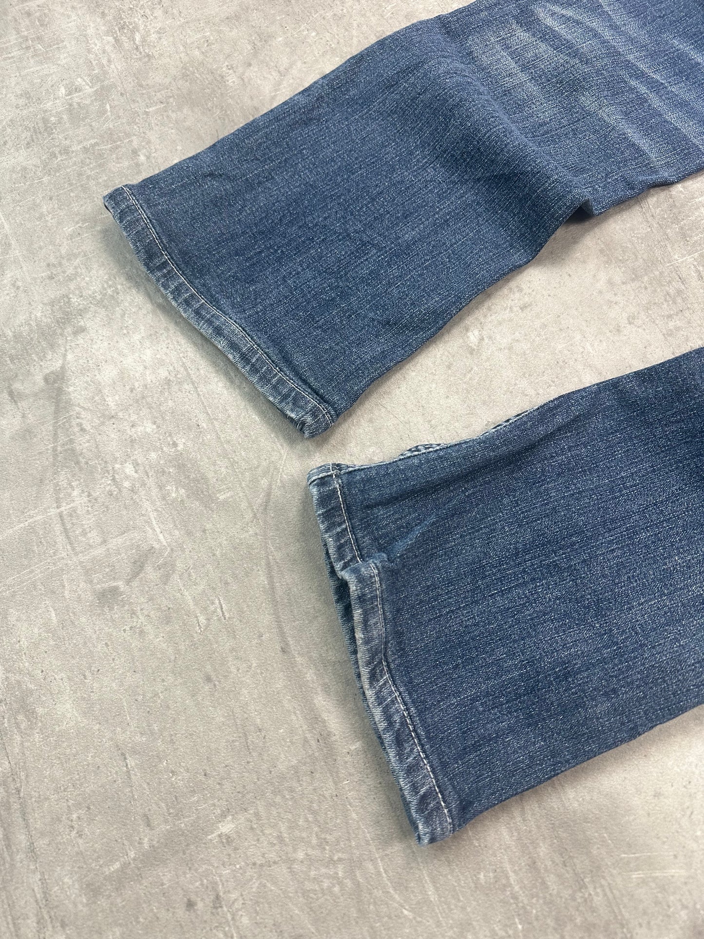 BLUE VINTAGE Y2K MISS ME STYLE BOOTCUT DENIM - 2000s - S