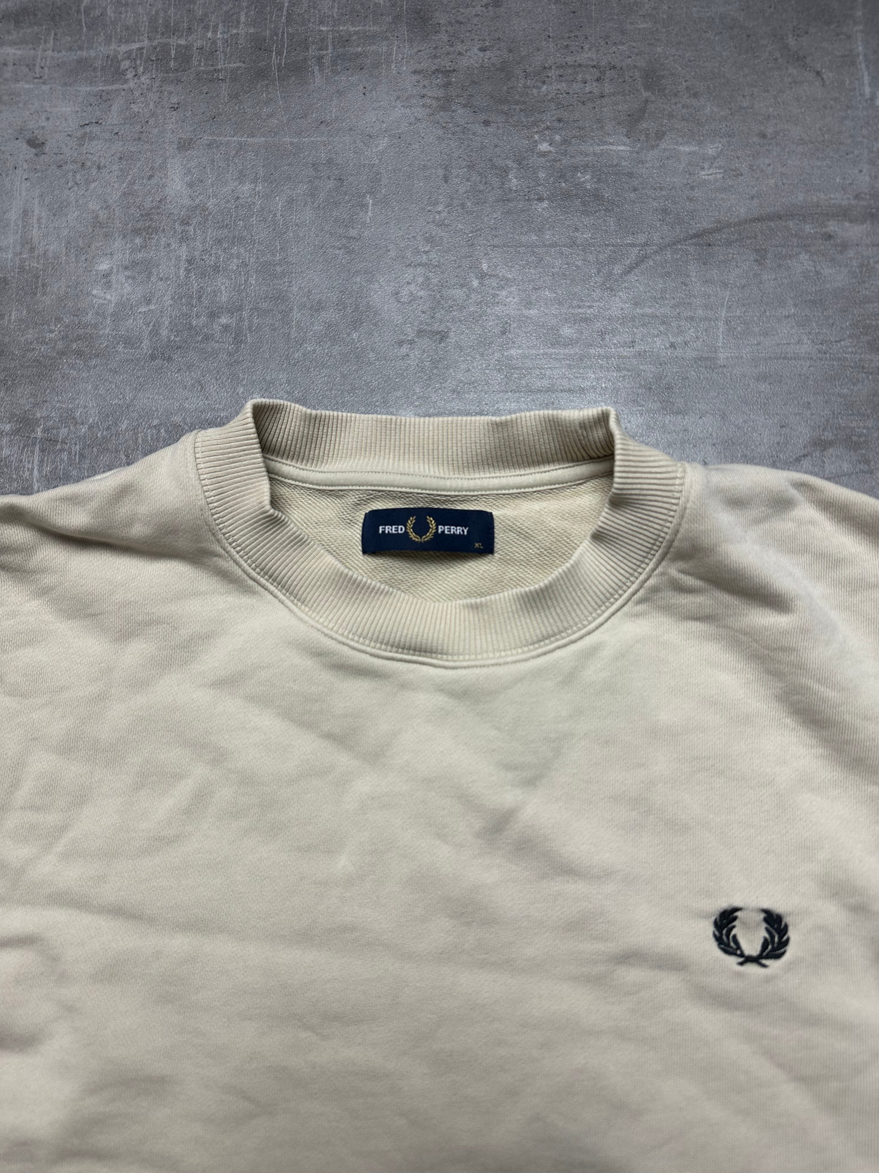 CREME FRED PERRY KNIT SWEATER - L/XL
