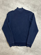 NAVY LACOSTE ZIP SWEATSHIRT KNIT - XS/S