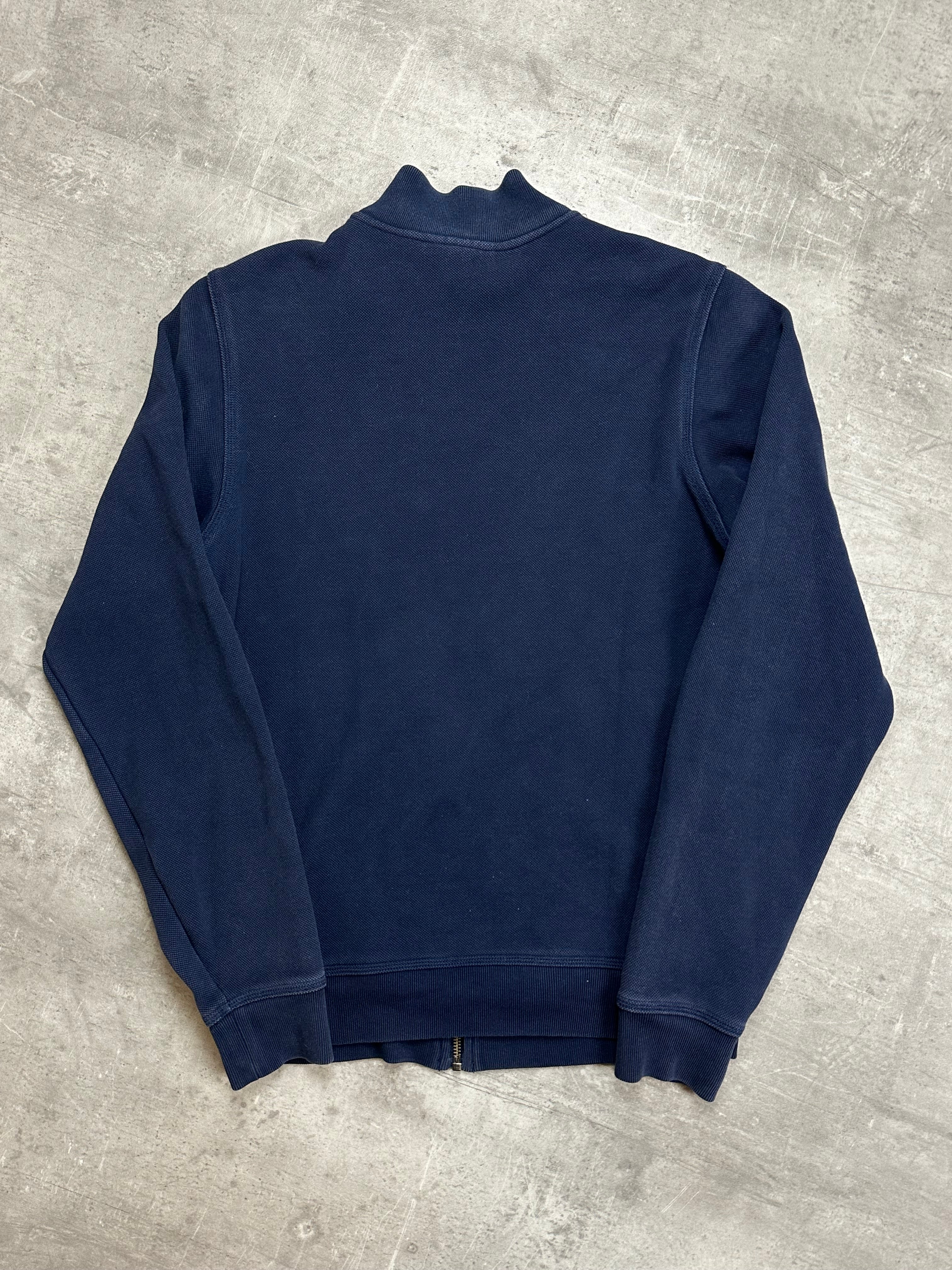NAVY LACOSTE ZIP SWEATSHIRT KNIT - XS/S