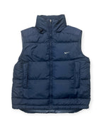 NAVY VINTAGE NIKE RETRO PUFFER VEST - 2000S