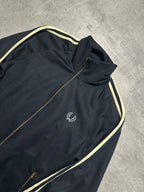 BLACK/GOLD FRED PERRY SPORTSWEAR TRACKJACKET - M/L