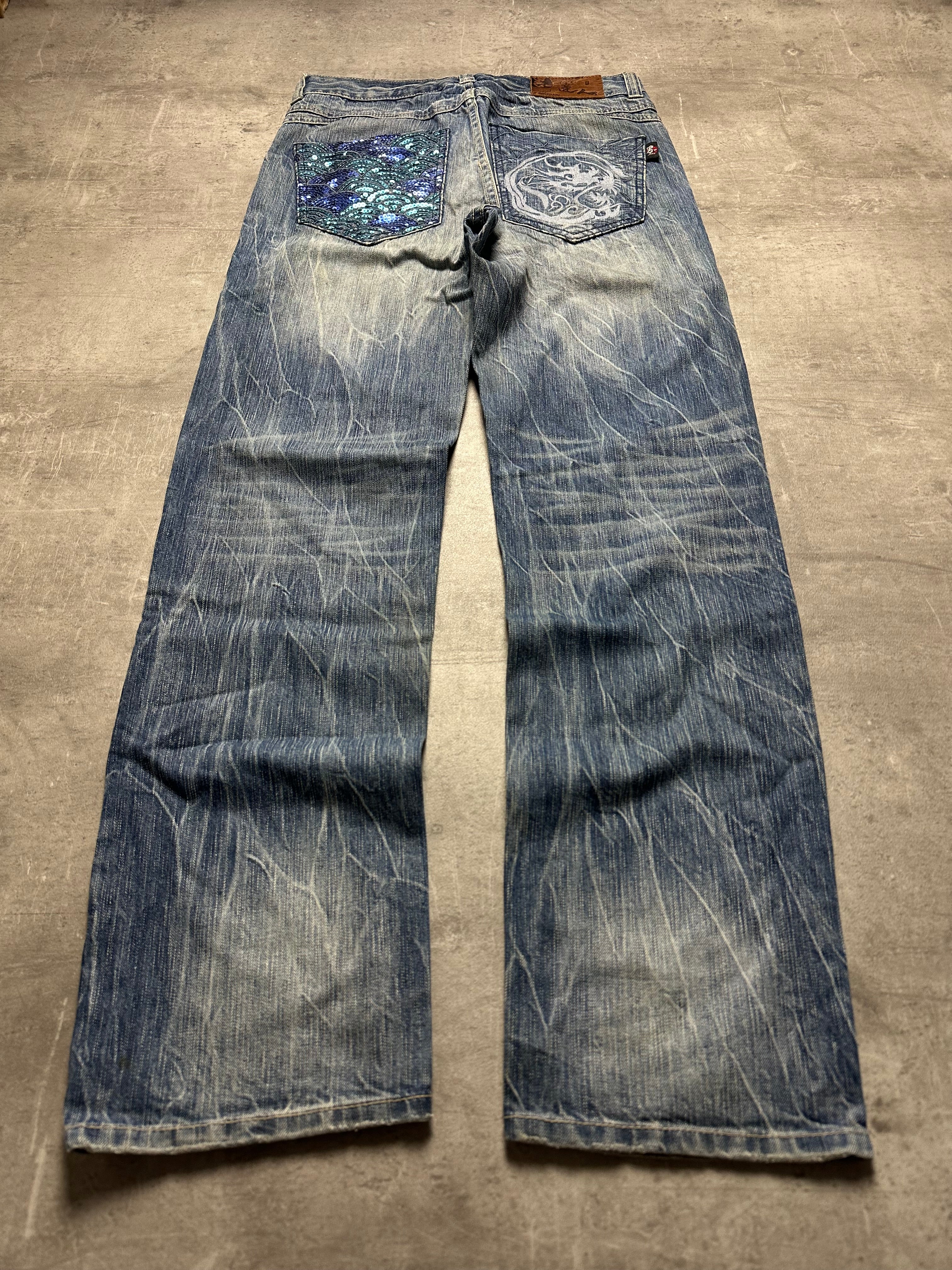 VINTAGE JAPANESE STYLE BAGGY DENIM - M/L