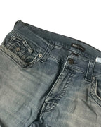 GREY VINTAGE TRUE RELIGION STRAIGHT FIT RICKY DENIM