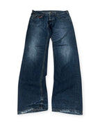 BLUE VINTAGE ARMANI LOGO STRAIGHT FIT DENIM