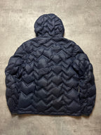 NAVY BLUE USA DOWN PUFFER JACKET - M