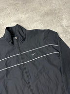 BLACK/WHITE VINTAGE NIKE TRACK JACKET - 2000s - L/XL