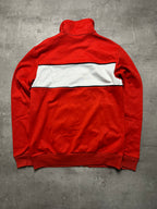 RED/WHITE VINTAGE ADIDAS RETRO FIREBIRD TRACKJACKET - 2000s - M/L