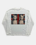 WHITE KATE MOSS UK VIBES GRAPHIC LONGSLEEVE