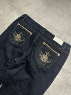VINTAGE Y2K STYLE BAGGY BOOTCUT DENIM - M