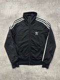 BLACK/WHITE VINTAGE ADIDAS FIREBIRD TRACK JACKET (W) - 2000s - S