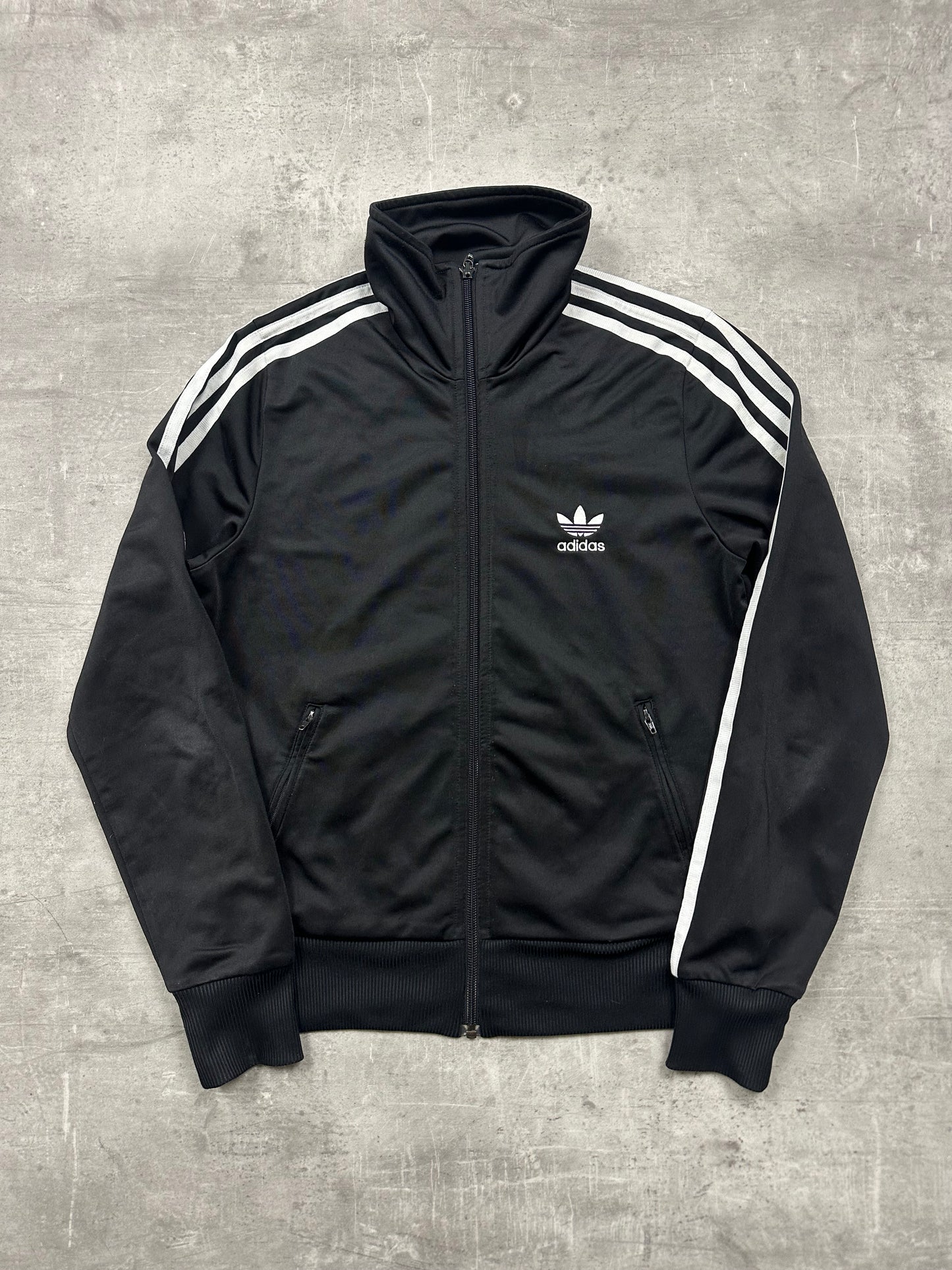 BLACK/WHITE VINTAGE ADIDAS FIREBIRD TRACKJACKET (W) - 2000s - S