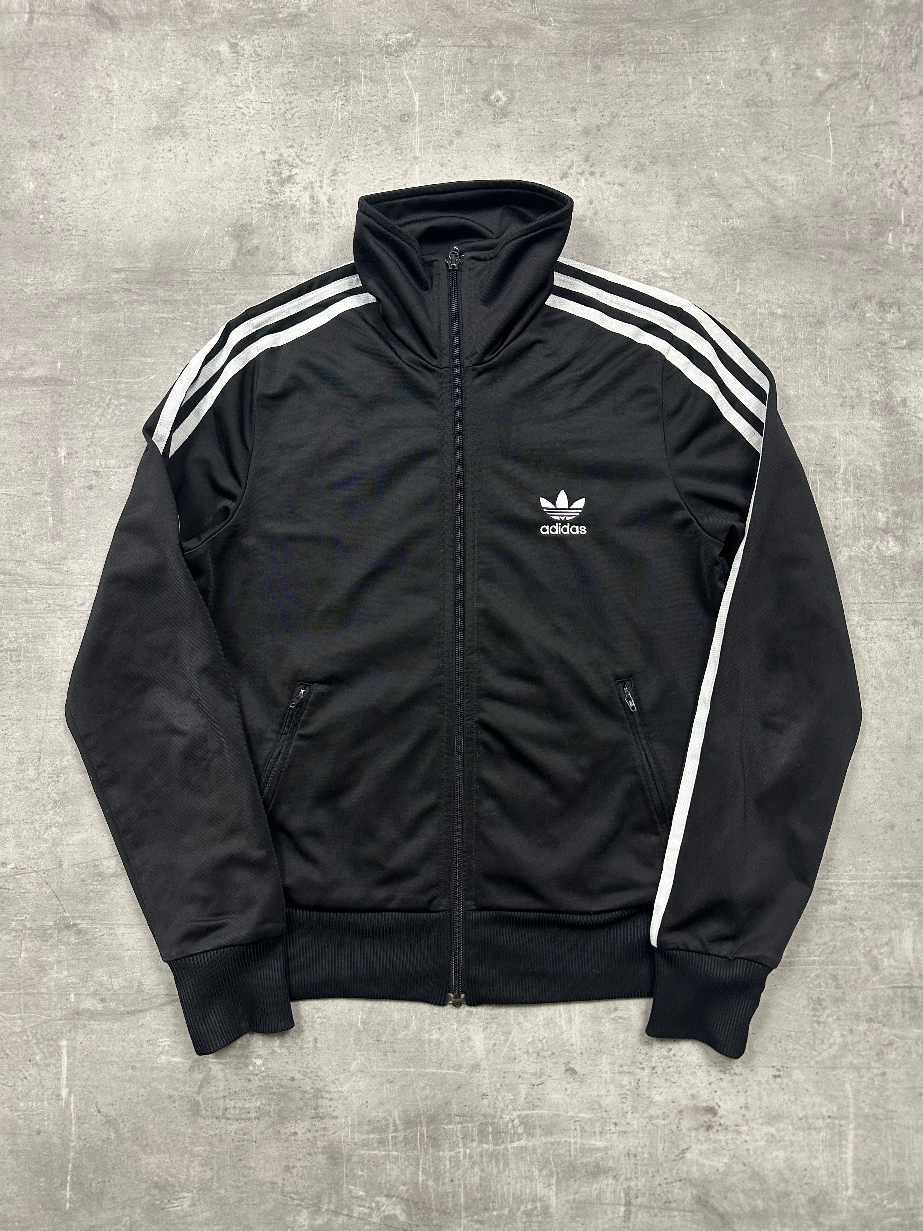 BLACK/WHITE VINTAGE ADIDAS FIREBIRD TRACK JACKET (W) - 2000s - S