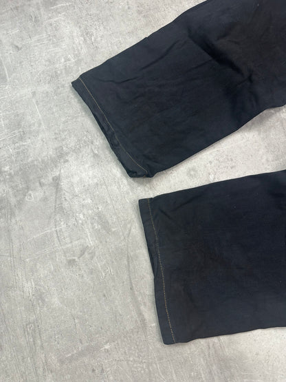 BLACK VINTAGE Y2K JAPANESE STYLE PRINT DENIM - 2000s - M/L