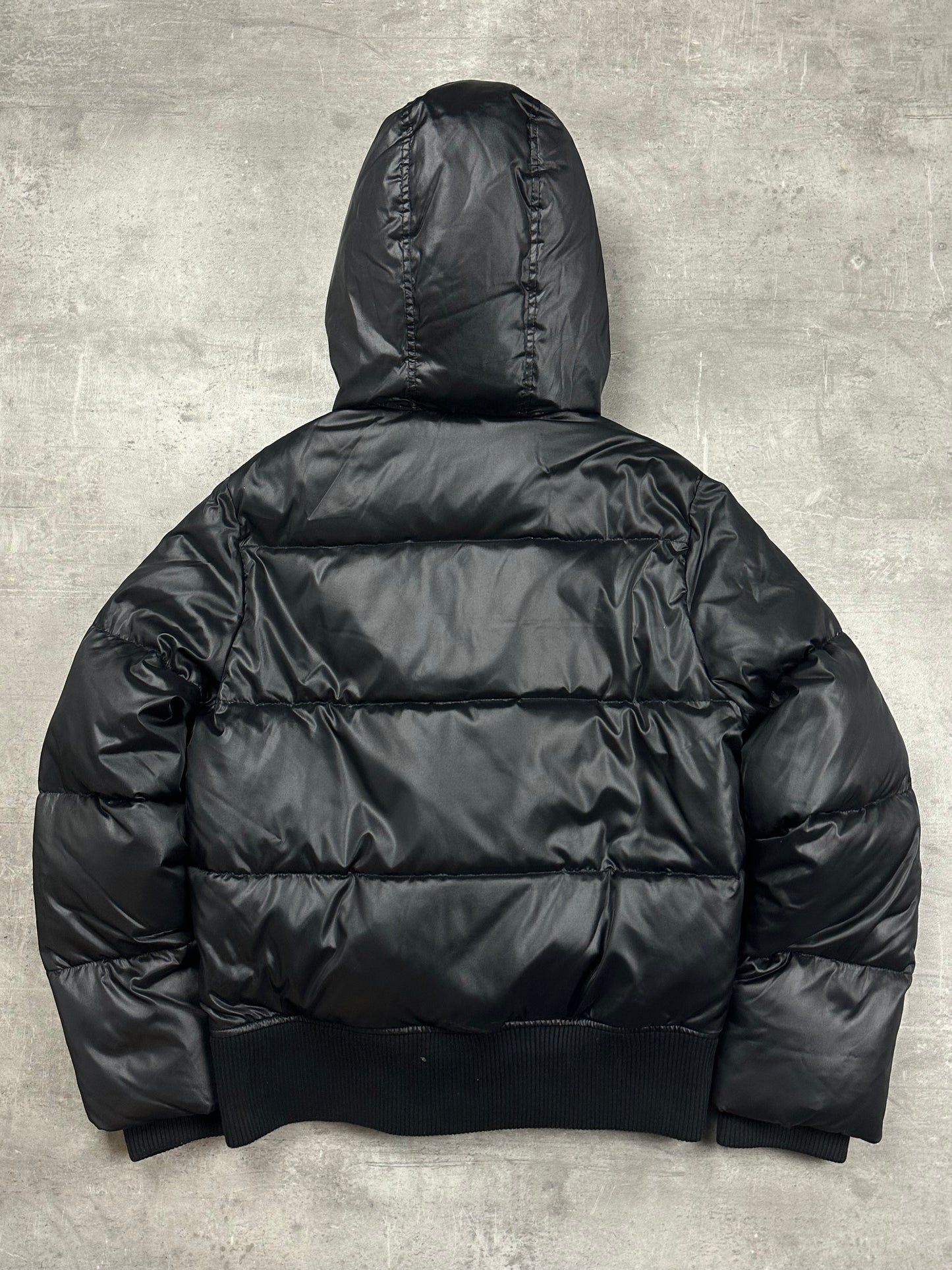 BLACK VINTAGE G-STAR RAW SHINY PUFFER JACKET - 2000s - M/L