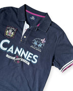 NAVY VINTAGE LA MARTINA CANNES POLOSHIRT