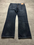 NAVY VINTAGE LEVI'S 527 BOOTCUT BAGGY DENIM