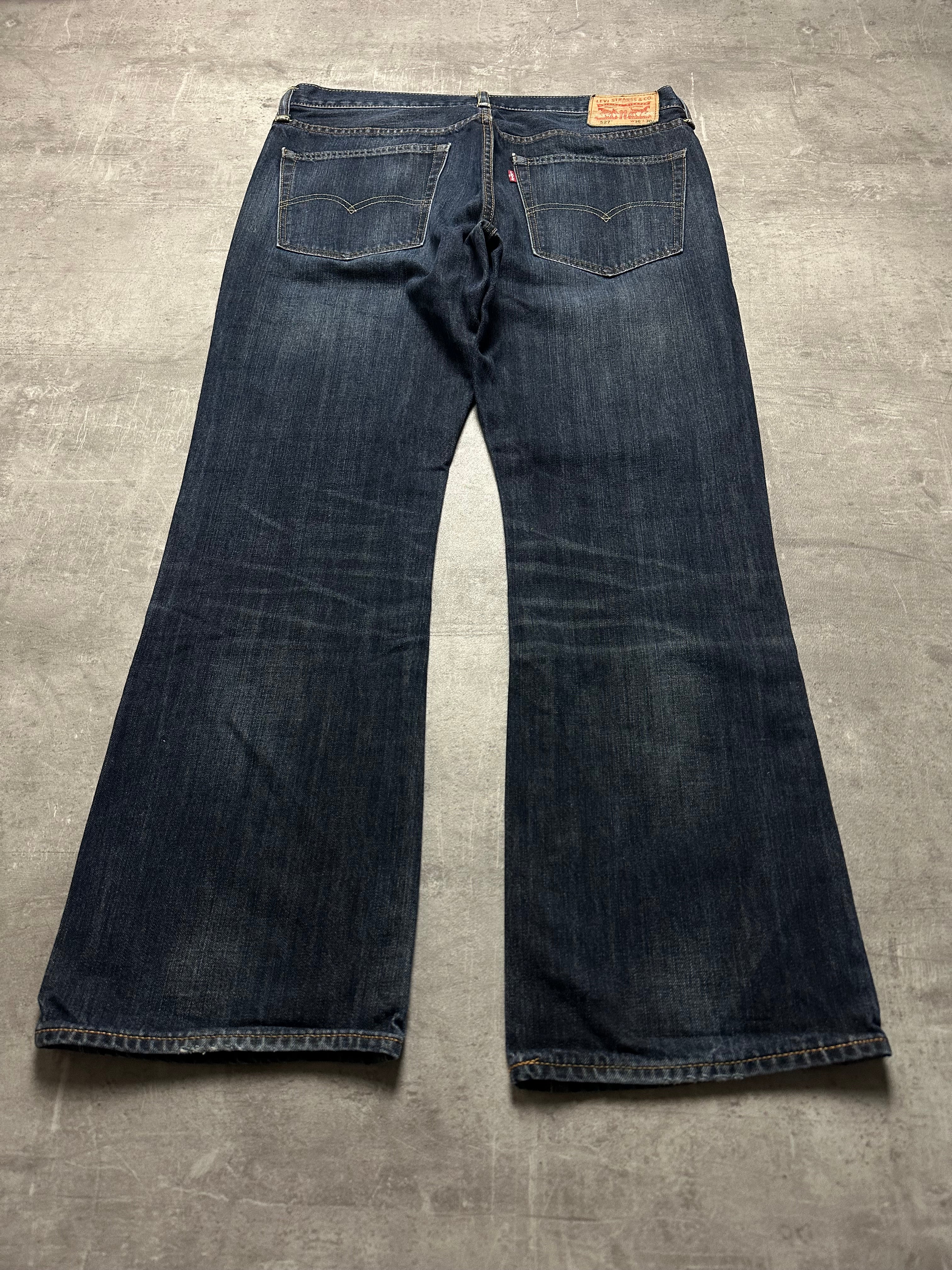 NAVY VINTAGE LEVI'S 527 BOOTCUT BAGGY DENIM