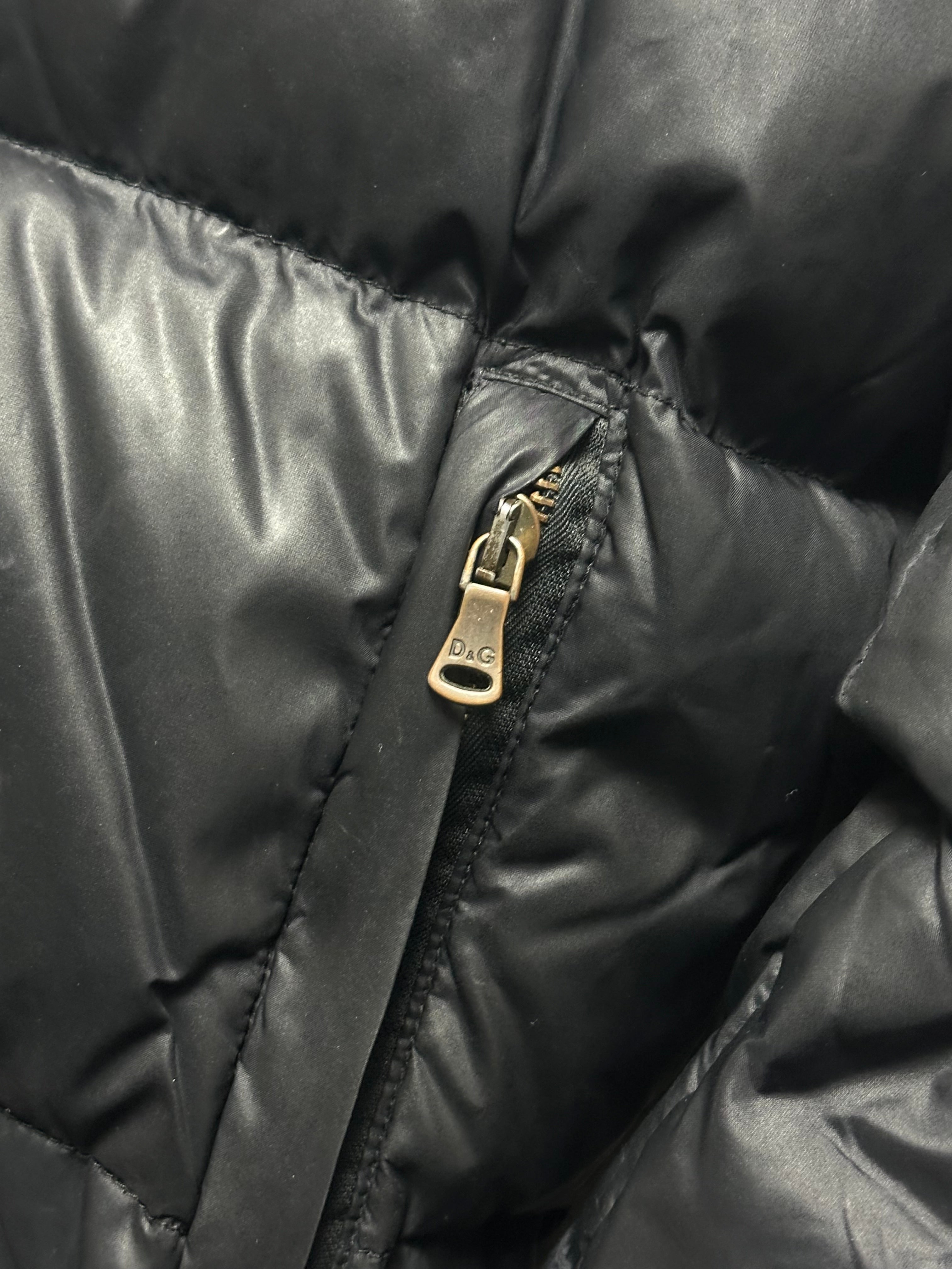 BLACK VINTAGE DOLCE&GABANNA DOWN PUFFER JACKET - 2000s - M/L