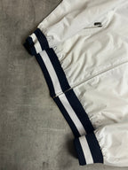 WHITE/NAVY POLO RALPH LAUREN BIG PONY BOMBER JACKET - 2000s - M/L