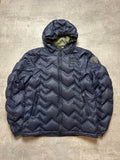 NAVY BLUE USA DOWN PUFFER JACKET - M