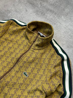 YELLOW LACOSTE SPORTSWEAR TRACK JACKET - XS/S
