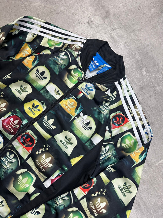 BLACK VINTAGE ADIDAS SHOES FIREBIRD TRACKJACKET RARE - 2000s - M/L