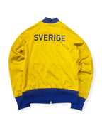 YELLOW/BLUE VINTAGE ADIDAS FIREBIRD SVERIGE REVERSIBLE TRACKJACKET RARE - 2000S
