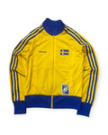YELLOW/BLUE VINTAGE ADIDAS FIREBIRD SVERIGE REVERSIBLE TRACKJACKET RARE - 2000S