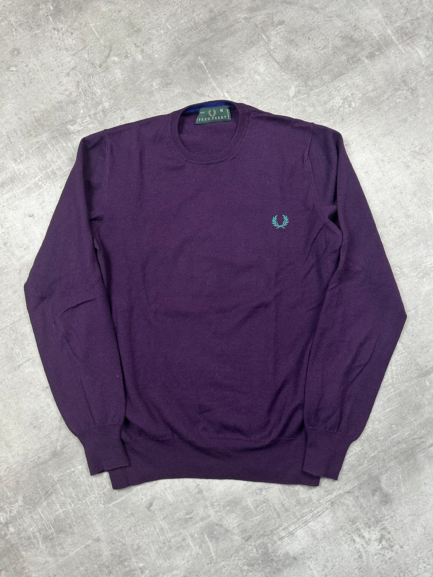 PURPLE VINTAGE FRED PERRY KNIT - S/M