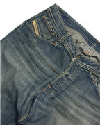 BLUE VINTAGE DIESEL STITCHED BOOTCUT FIT DENIM