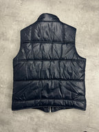 NAVY SHINY VINTAGE G-STAR RAW PUFFER VEST - 2000s - M/L