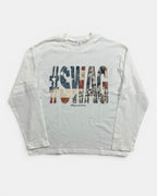 WHITE ASAP ROCKY SWAG GRAPHIC LONGSLEEVE