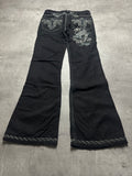 VINTAGE WOMENS JAPANESE STYLE BOOTCUT DENIM - S