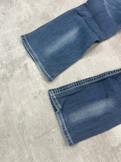 BLUE VINTAGE Y2K MISS ME STYLE BOOTCUT DENIM - 2000s - S/M